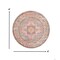 Homeroots 4 ft. Round Gray & Gold Medallion Area Rug 385267 - alternate 8